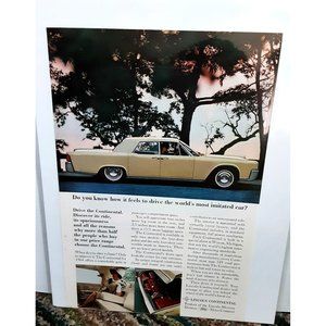 1964 Lincoln Continental Do You Know How It Feels Print Ad vintage 60s